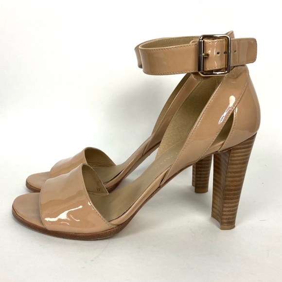 Stuart Weitzman Shoes - STUART WEITZMAN  Heels SZ 9 Nude Buckle Heel